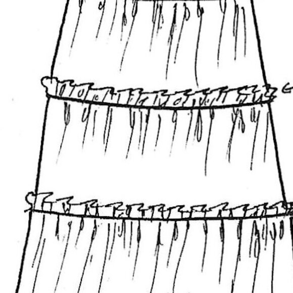 Anna Huling Black Peasant Skirt With Banded Lace Detail - Picture 8 of 13